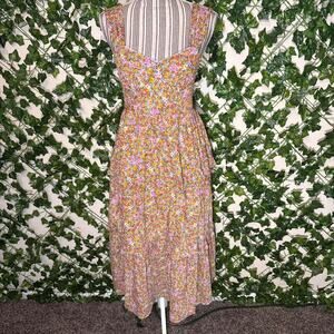 New no boundaries floral tiered maxi dress